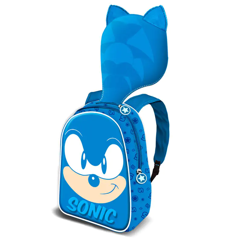 Sonic the Hedgehog Rucksack mit Kapuze 31cm Produktfoto