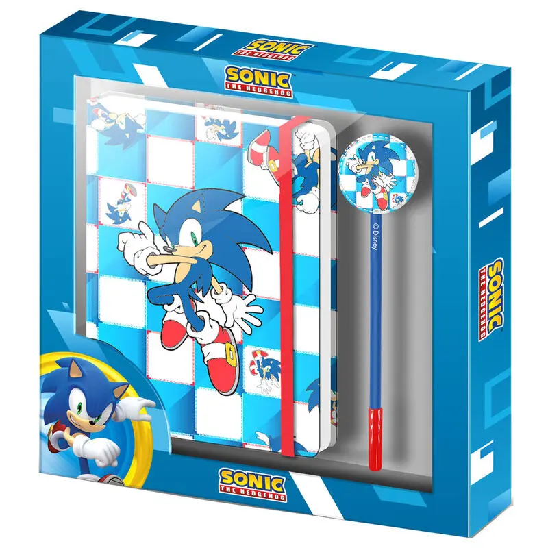 Sonic The Hedgehog Blue Lay set Tagebuch + pen termékfotó