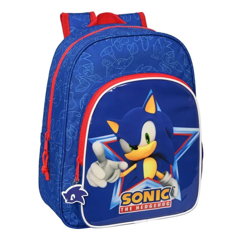 Sonic The Hedgehog Lets Roll Anpassungsfähig Rucksack 34cm termékfotó