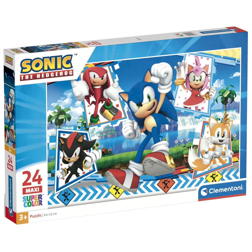 Sonic the Hedgehog maxi Puzzle 24St Produktfoto