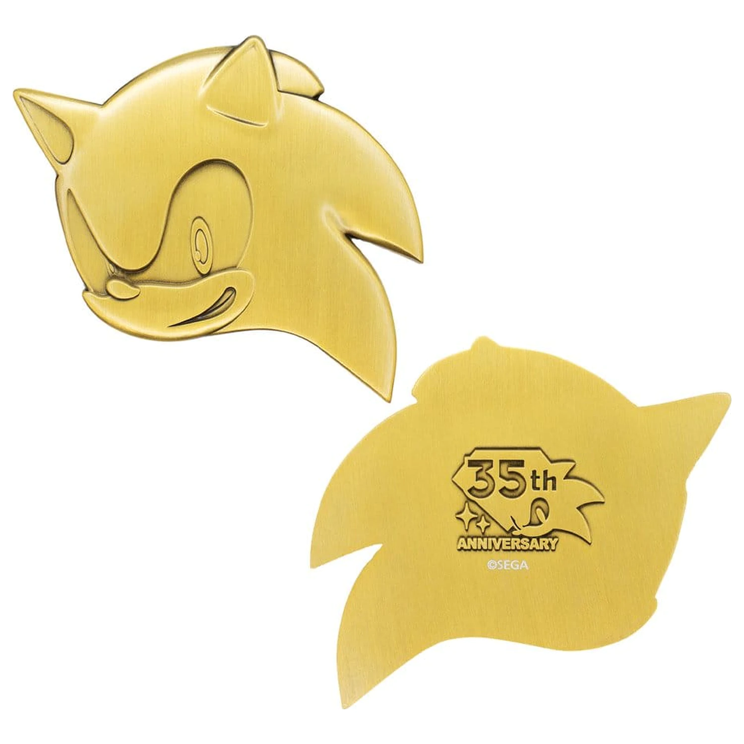 Sonic the Hedgehog Medaillon Set 35th Anniversary Then & Now Limited Edition Produktfoto
