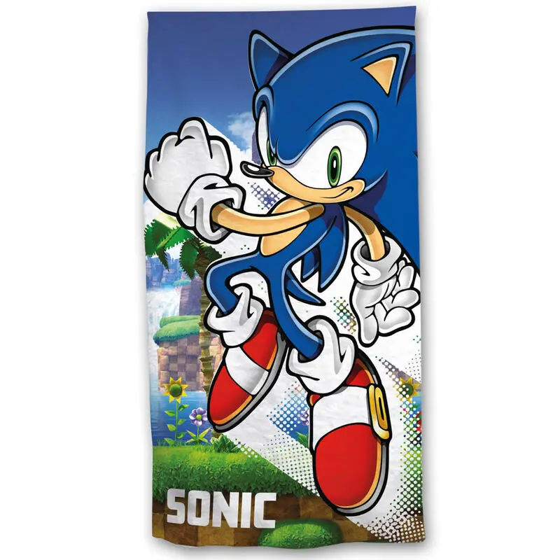 Sonic The Hedgehog Microfaser Strandtuch Produktfoto