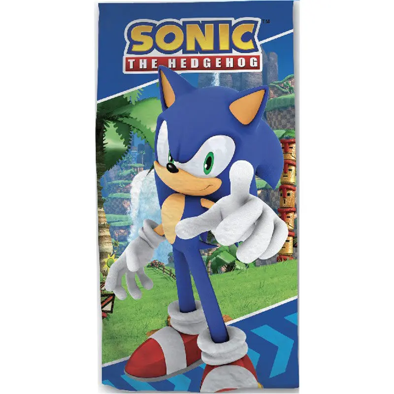 Sonic The Hedgehog Microfaser Strandtuch Produktfoto