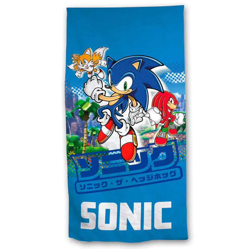 Sonic The Hedgehog Microfaser Strandtuch Produktfoto