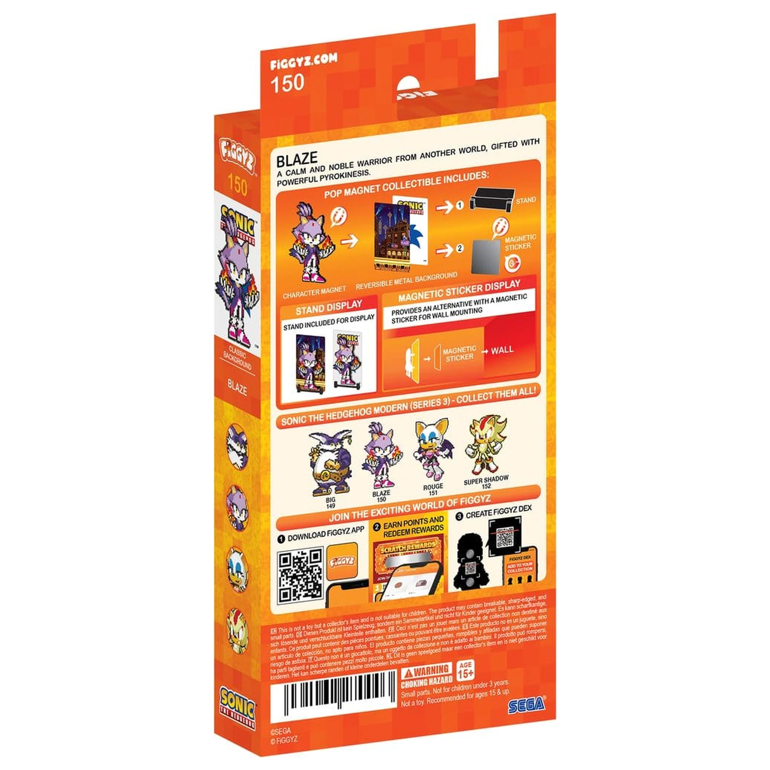 Sonic the Hedgehog (Modern) FiGGYZ Magnet Sammelstück Blaze the Cat 11 cm Produktfoto