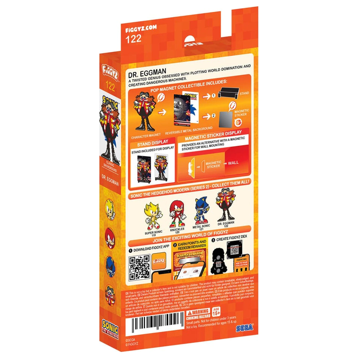 Sonic the Hedgehog (Modern) FiGGYZ Magnet Sammelobjekt Dr. Eggman 11 cm Produktfoto