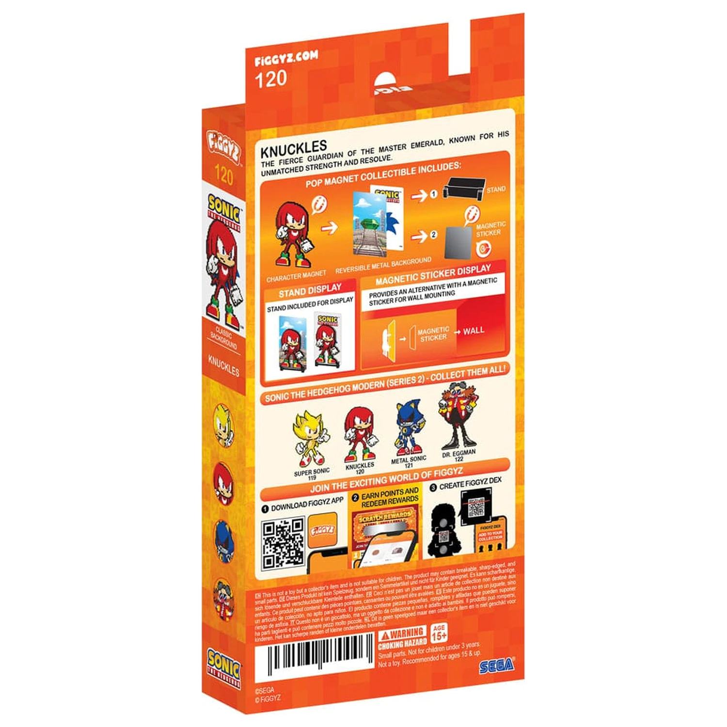 Sonic the Hedgehog (Modern) FiGGYZ Magnet Sammelfigur Knuckles 11 cm Produktfoto