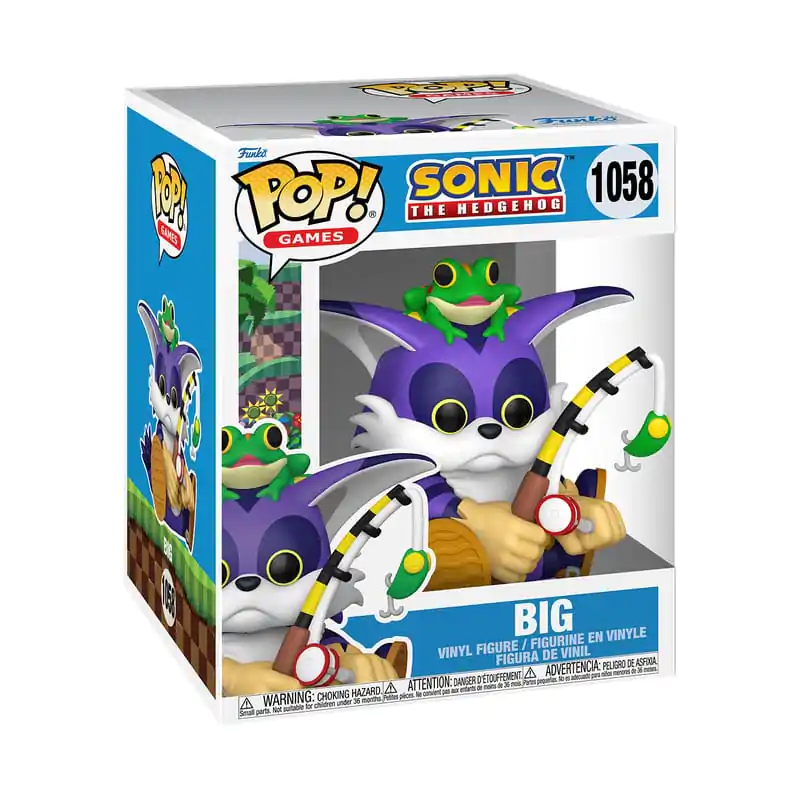 Sonic the Hedgehog Oversized Funko POP! Vinyl Figur Big the Cat w/Froggy 15 cm Produktfoto