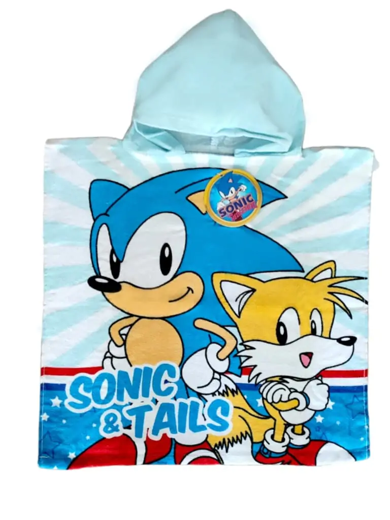 Sonic The Hedgehog Baumwolle Poncho Handtuch termékfotó