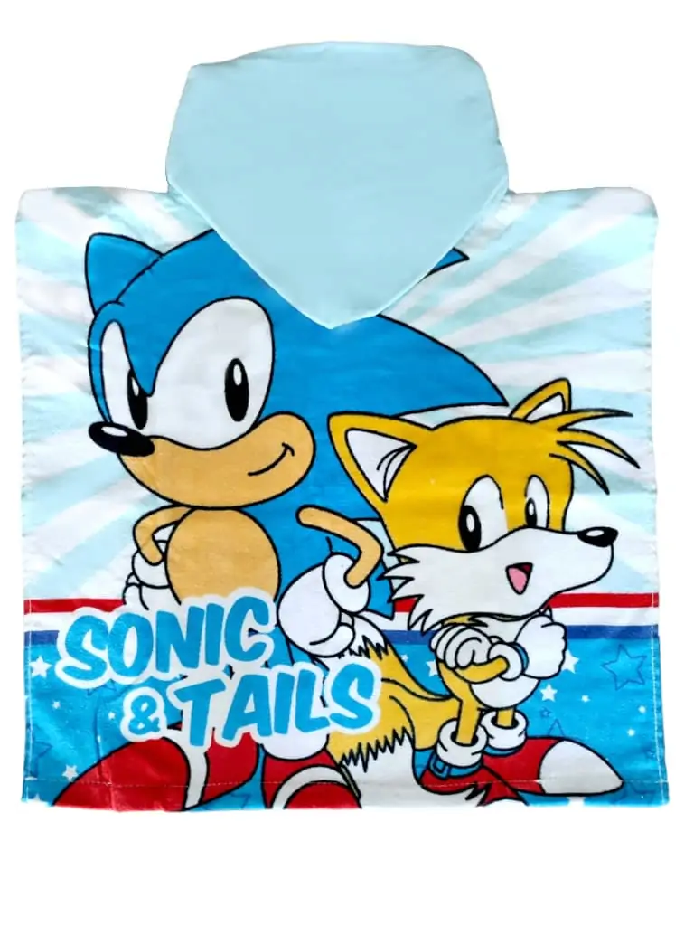 Sonic The Hedgehog Baumwolle Poncho Handtuch termékfotó