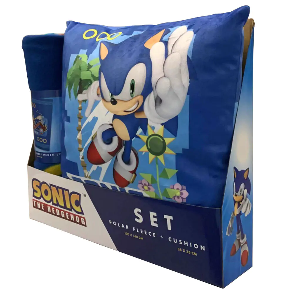 Sonic the Hedgehog Polardecke + Kissen set termékfotó