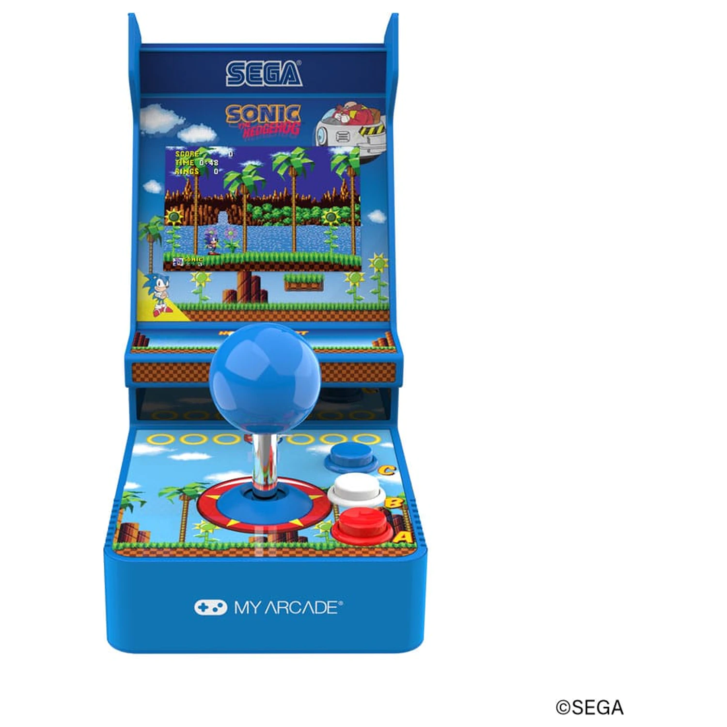 Sonic The Hedgehog tragbarer Retro Arcade Joystick Spieler Produktfoto
