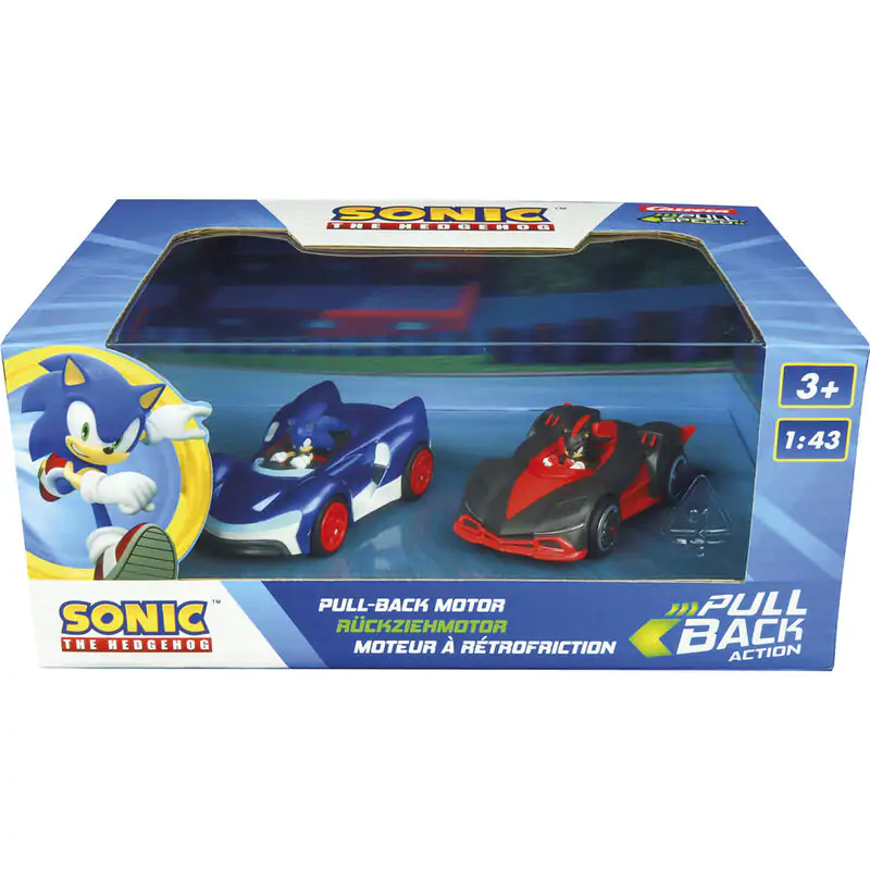 Sonic the Hedgehog Pull Speed Team Sonic Racing Sonic Vs Shadow 2-er Pack Auto Produktfoto