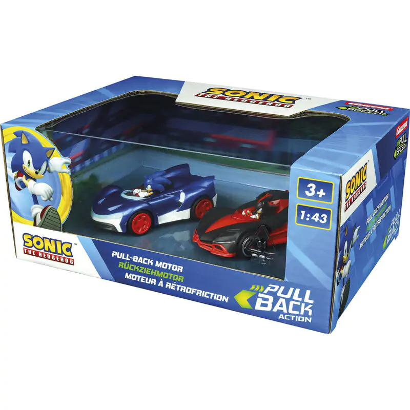 Sonic the Hedgehog Pull Speed Team Sonic Racing Sonic Vs Shadow 2-er Pack Auto Produktfoto