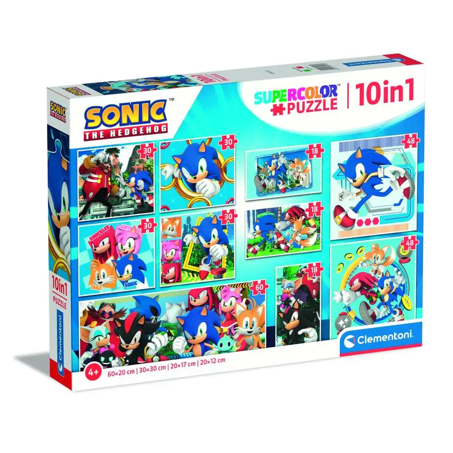 Sonic the Hedgehog Puzzle 18+30+48+60St Produktfoto