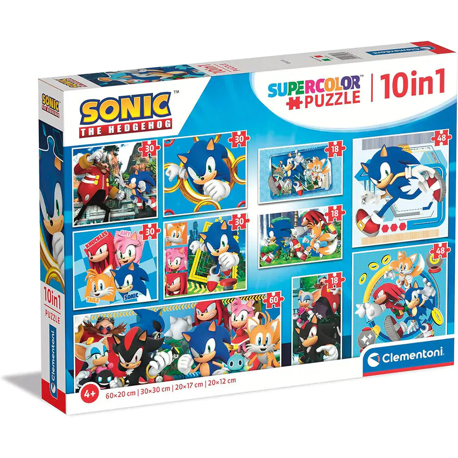 Sonic the Hedgehog Puzzle 18+30+48+60St Produktfoto