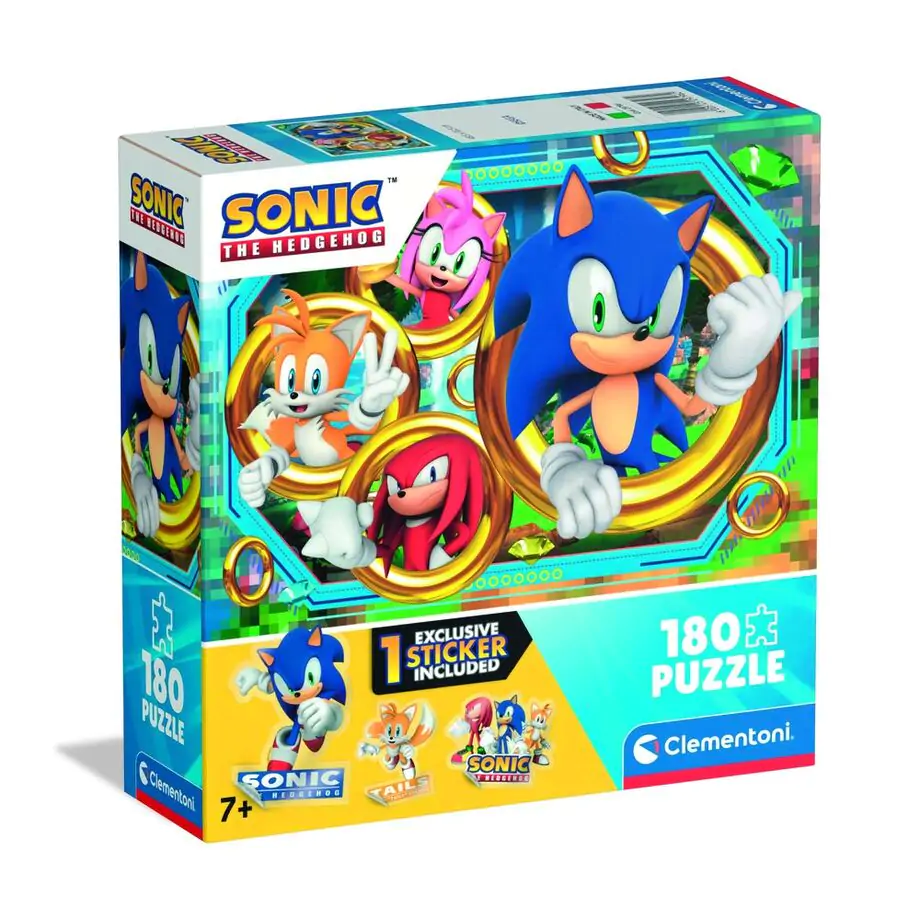 Sonic the Hedgehog Puzzle 180St Produktfoto