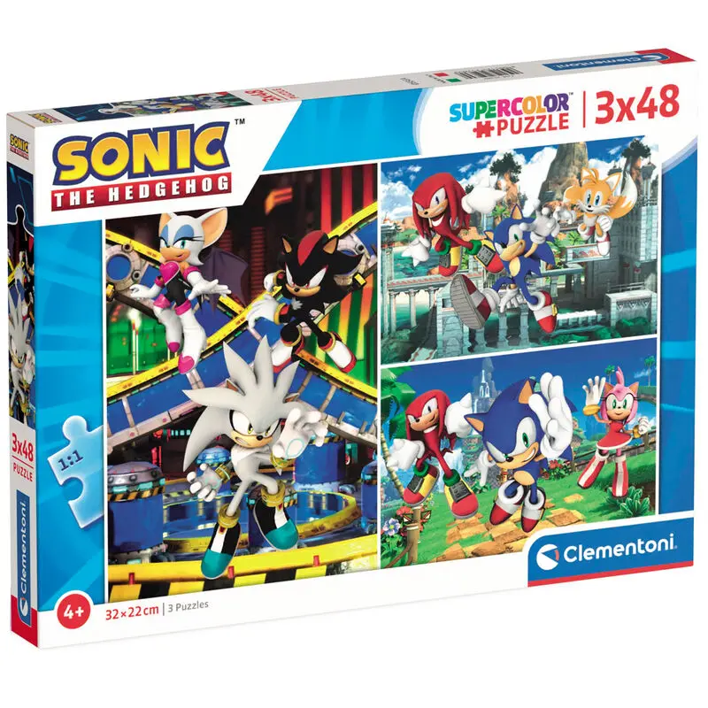 Sonic The Hedgehog puzzle 3x48St termékfotó