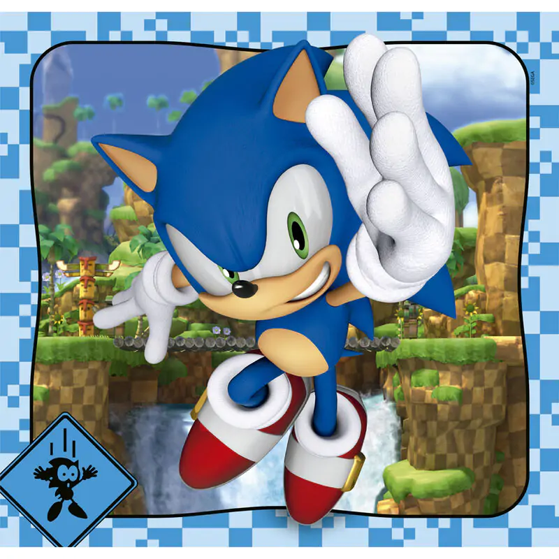 Sonic the Hedgehog Puzzle 3x48St termékfotó
