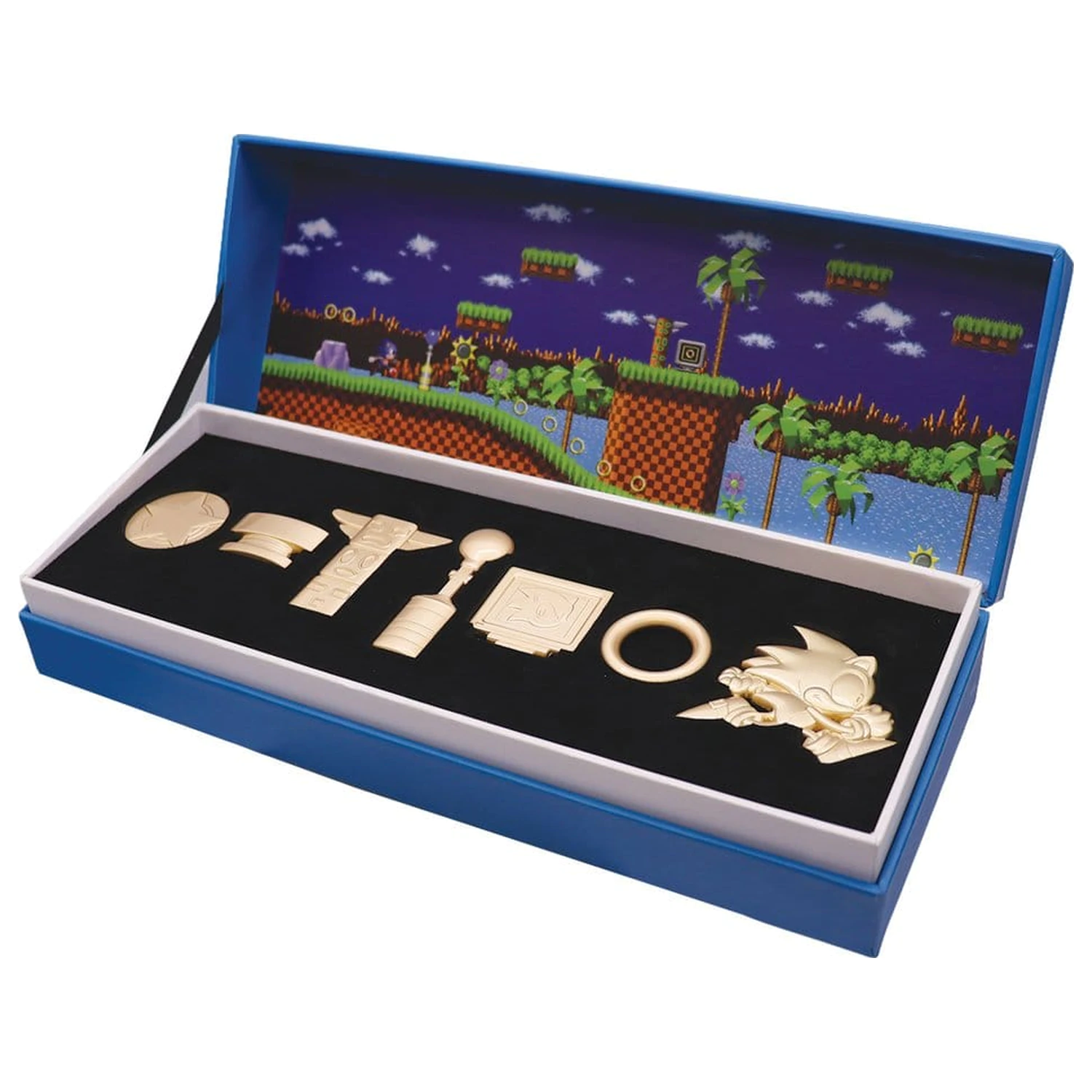 Sonic the Hedgehog Replik Gedenk-Ikonen Set Limitierte Edition Produktfoto