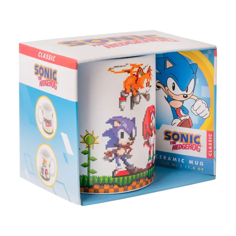 Sonic The Hedgehog Retro Pixel Tasse 350ml termékfotó