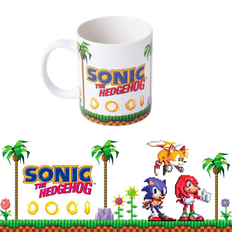 Sonic The Hedgehog Retro Pixel Tasse 350ml termékfotó