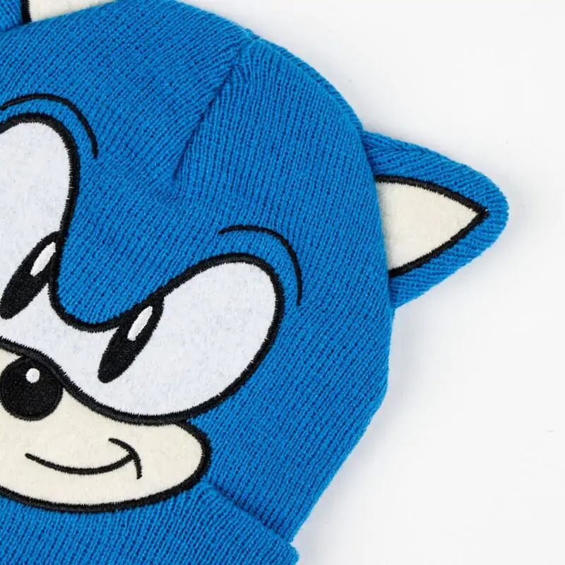Sonic The Hedgehog Hut und Handschuh Set Produktfoto