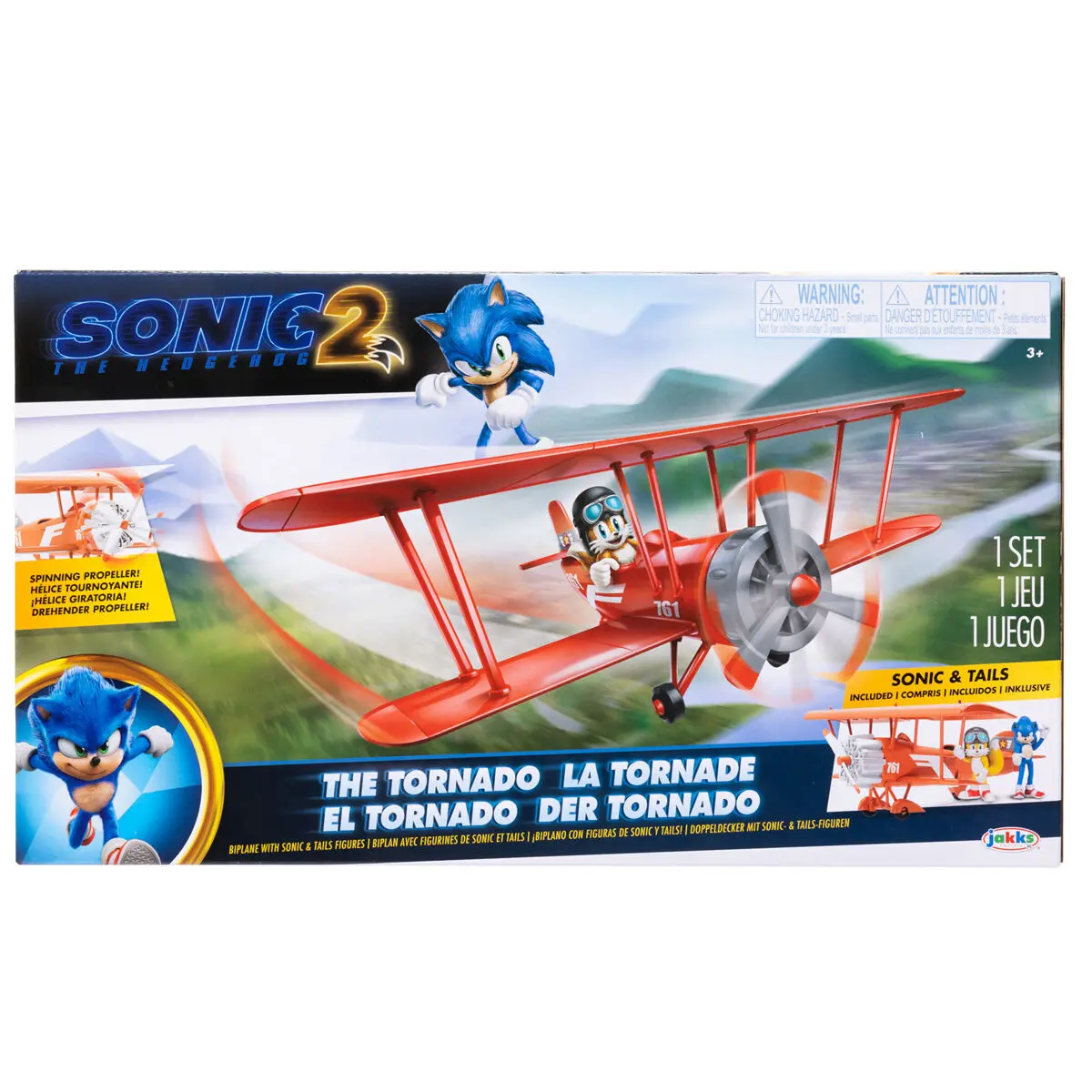 Sonic the Hedgehog Sonic 2 Flugzeug Produktfoto