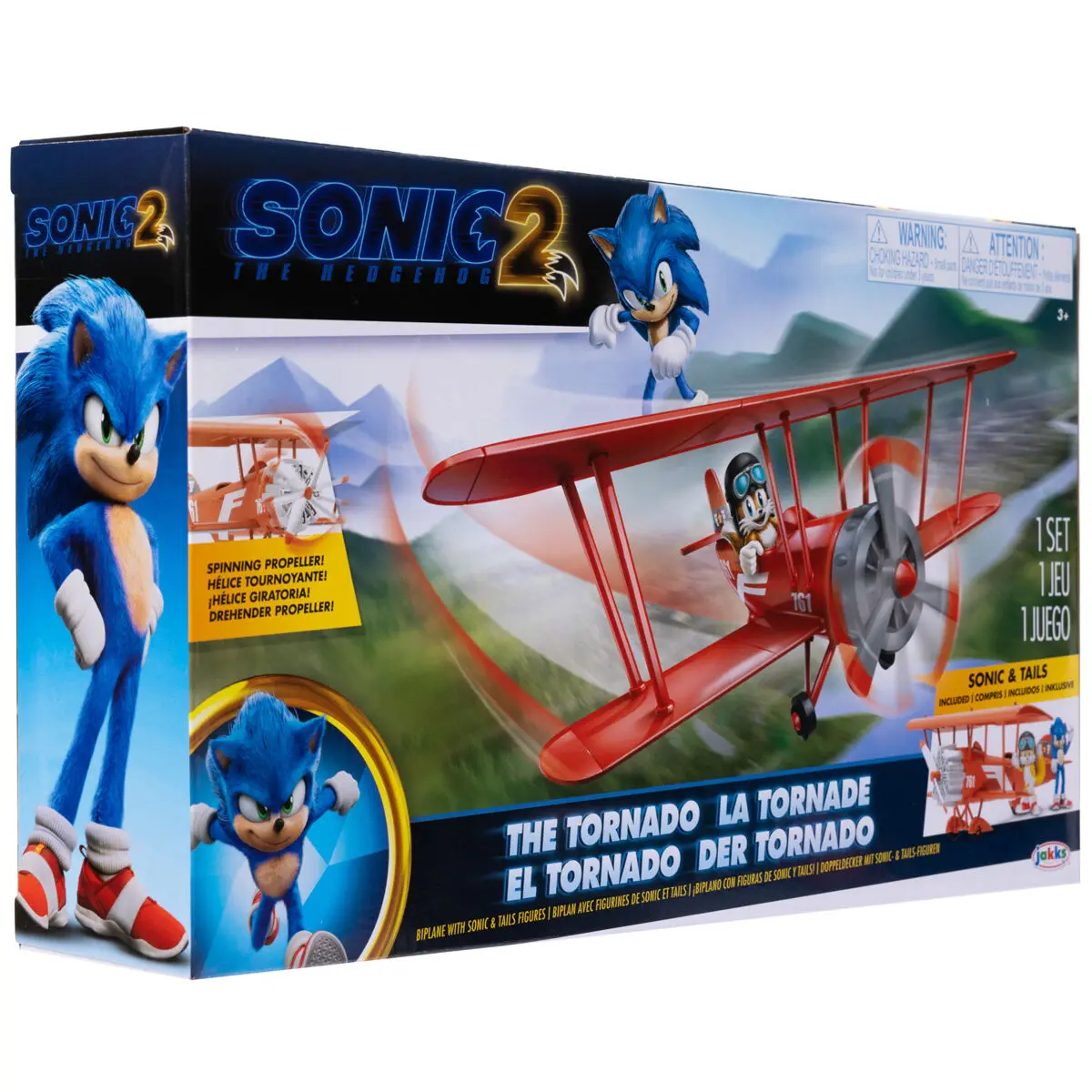 Sonic the Hedgehog Sonic 2 Flugzeug Produktfoto