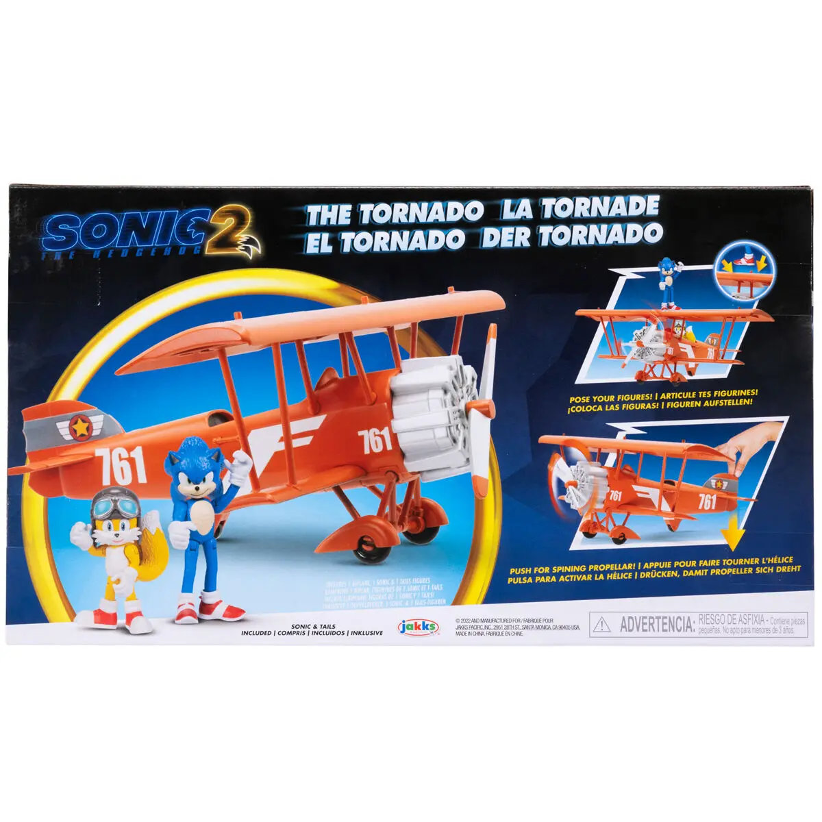 Sonic the Hedgehog Sonic 2 Flugzeug Produktfoto
