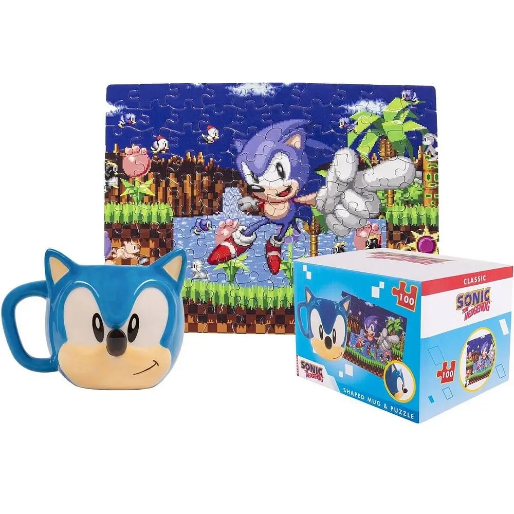 Sonic the Hedgehog Tasse und Puzzle Set Sonic termékfotó