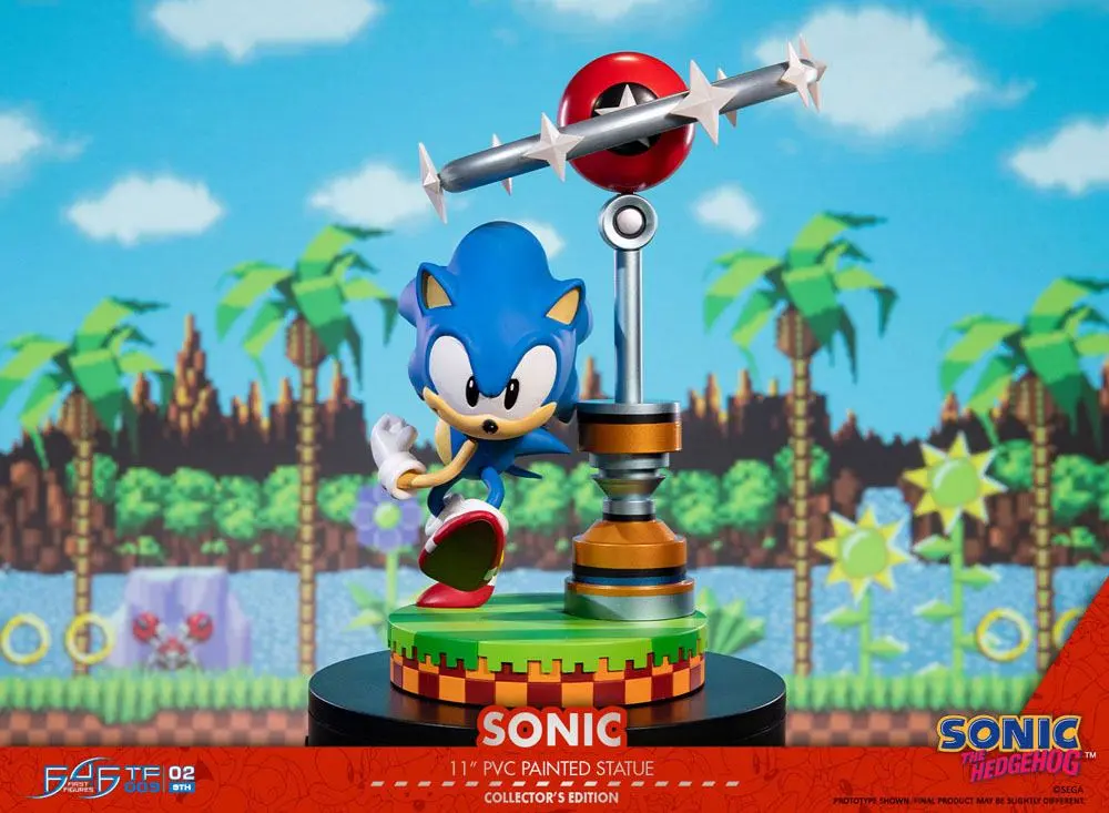 Sonic the Hedgehog PVC Statue Sonic Collector's Edition 27 cm Produktfoto
