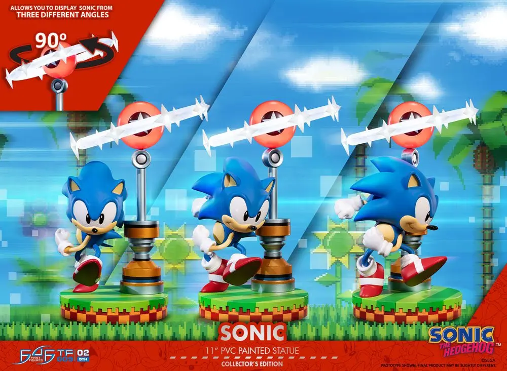 Sonic the Hedgehog PVC Statue Sonic Collector's Edition 27 cm Produktfoto