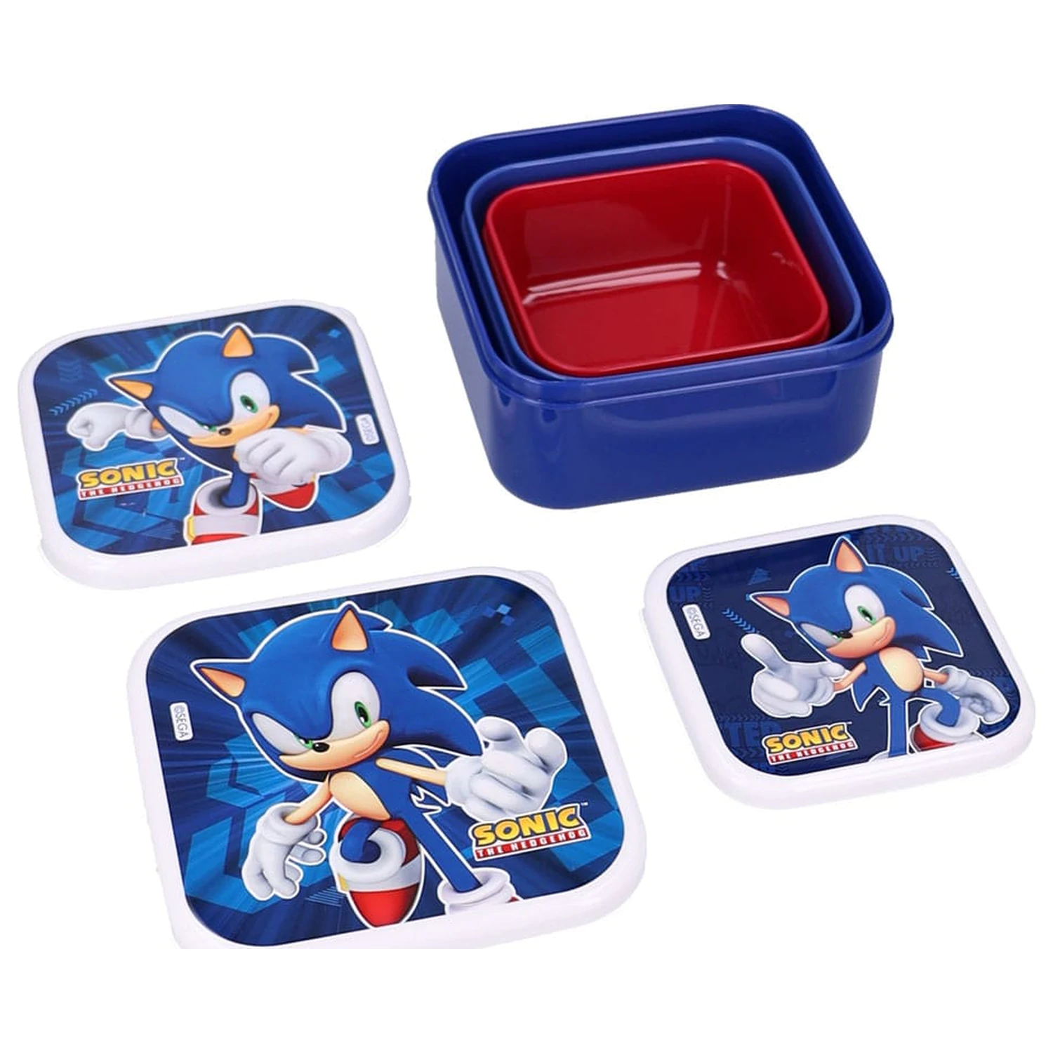 Sonic the Hedgehog Snackbox Set Sonic Fresh Bites Produktfoto