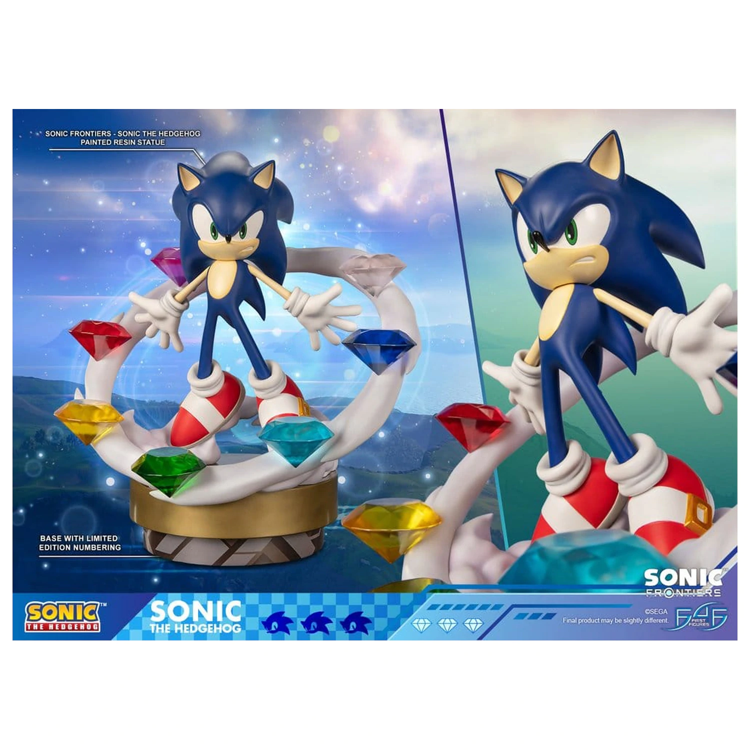 Sonic The Hedgehog Sonic Frontiers Harz Statue Sonic 42 cm Produktfoto