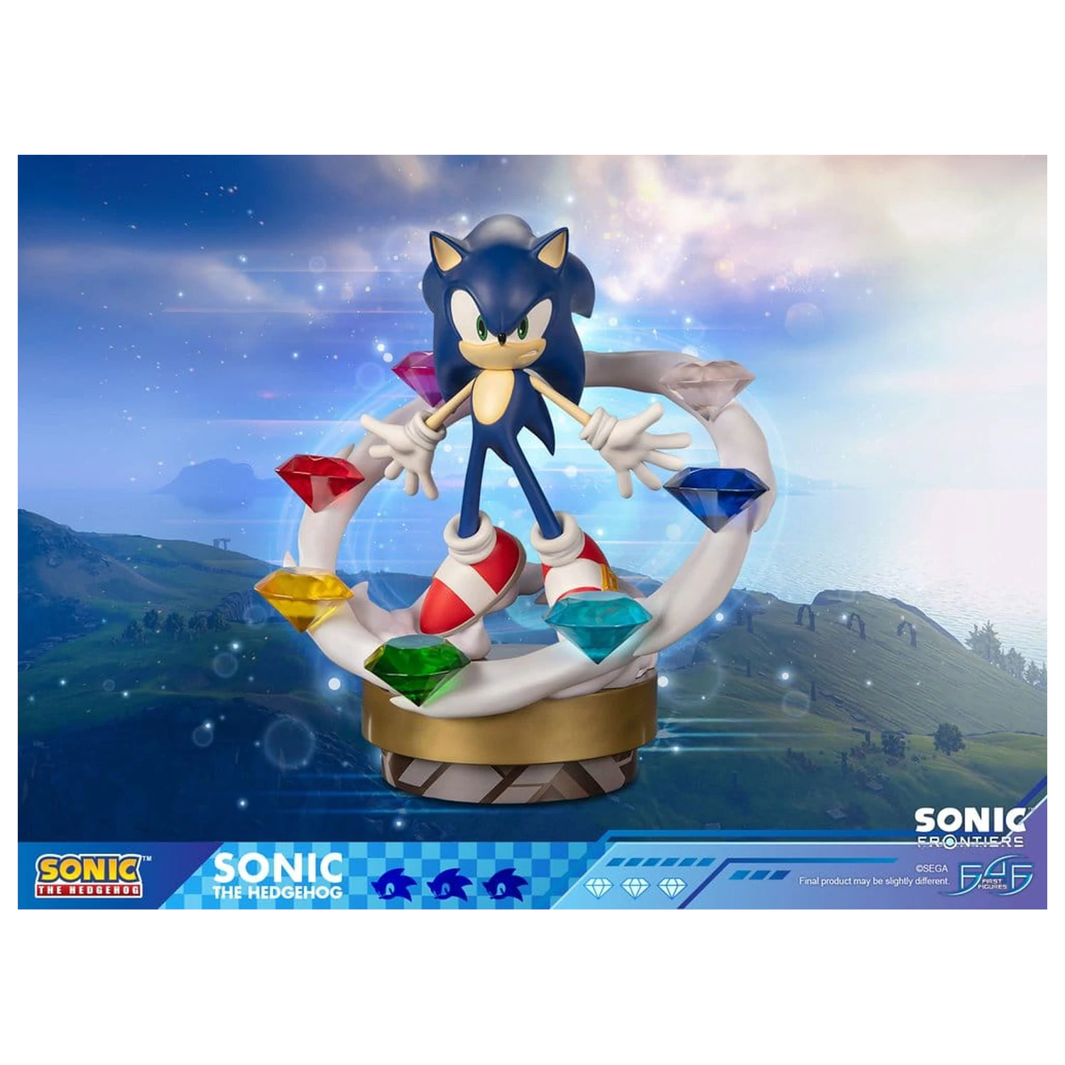 Sonic The Hedgehog Sonic Frontiers Harz Statue Sonic 42 cm Produktfoto