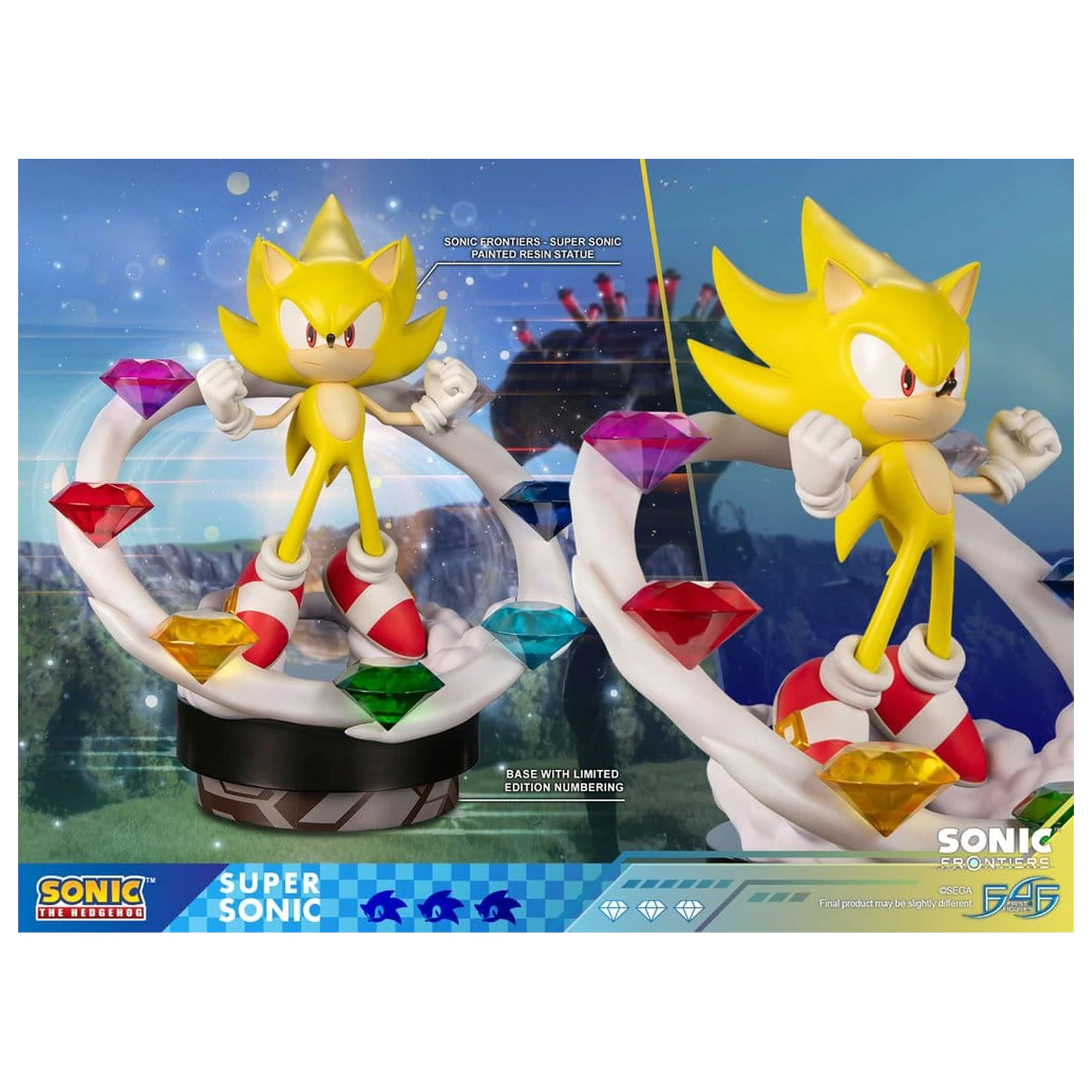 Sonic The Hedgehog Sonic Frontiers Harz Statue Super Sonic 45 cm Produktfoto