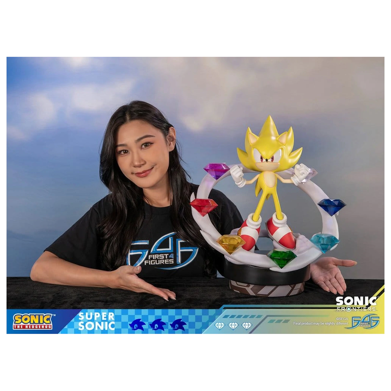 Sonic The Hedgehog Sonic Frontiers Harz Statue Super Sonic 45 cm Produktfoto