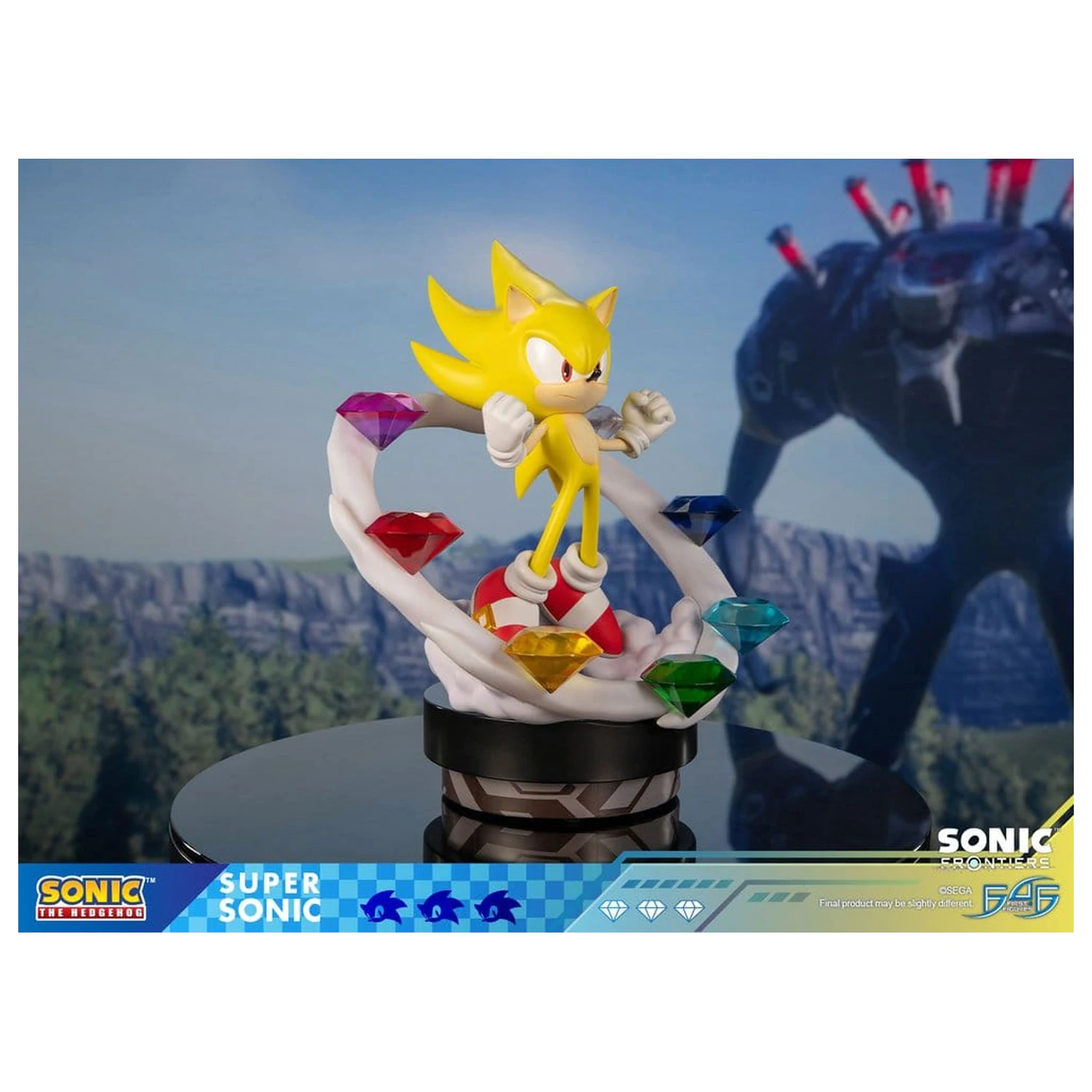 Sonic The Hedgehog Sonic Frontiers Harz Statue Super Sonic 45 cm Produktfoto