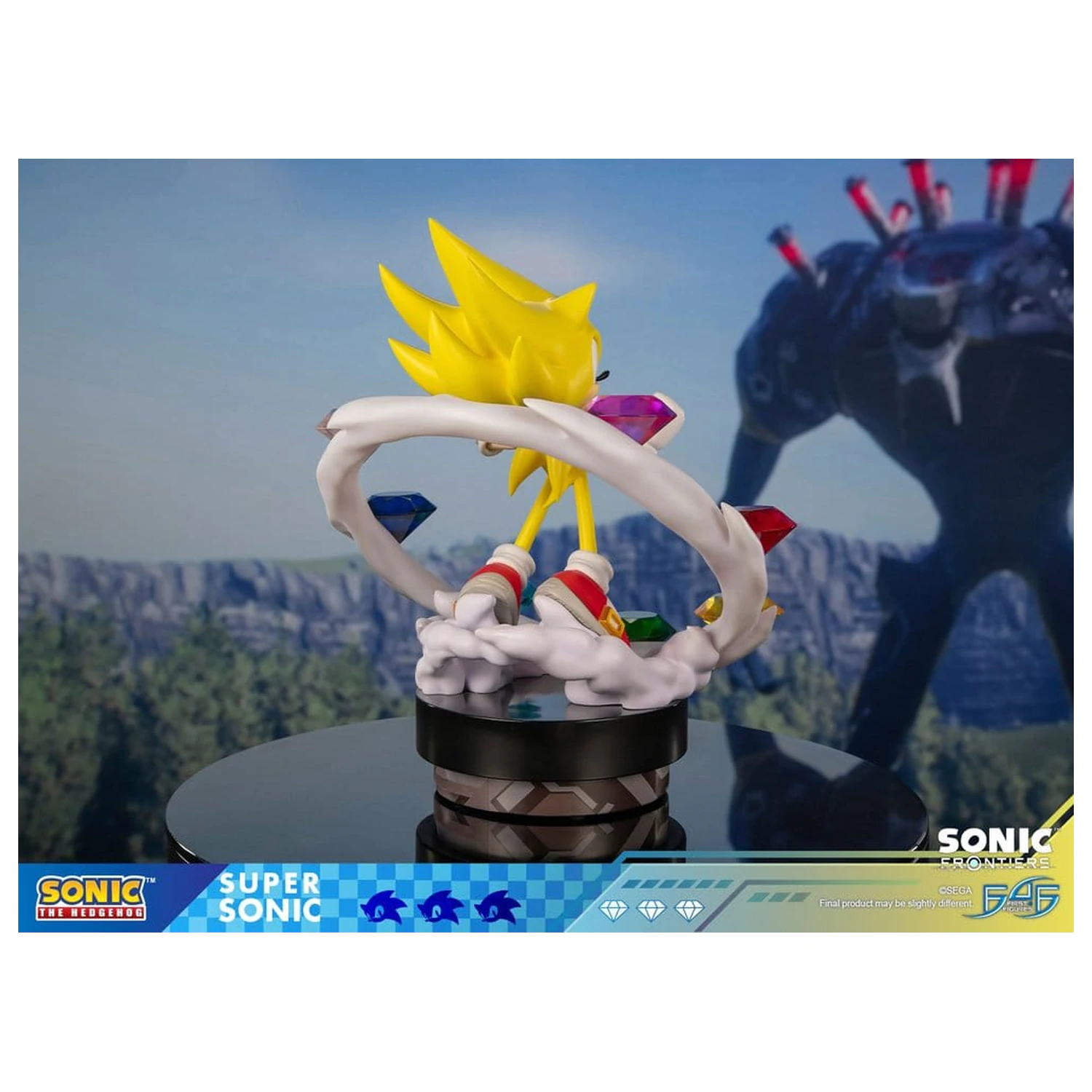 Sonic The Hedgehog Sonic Frontiers Harz Statue Super Sonic 45 cm Produktfoto