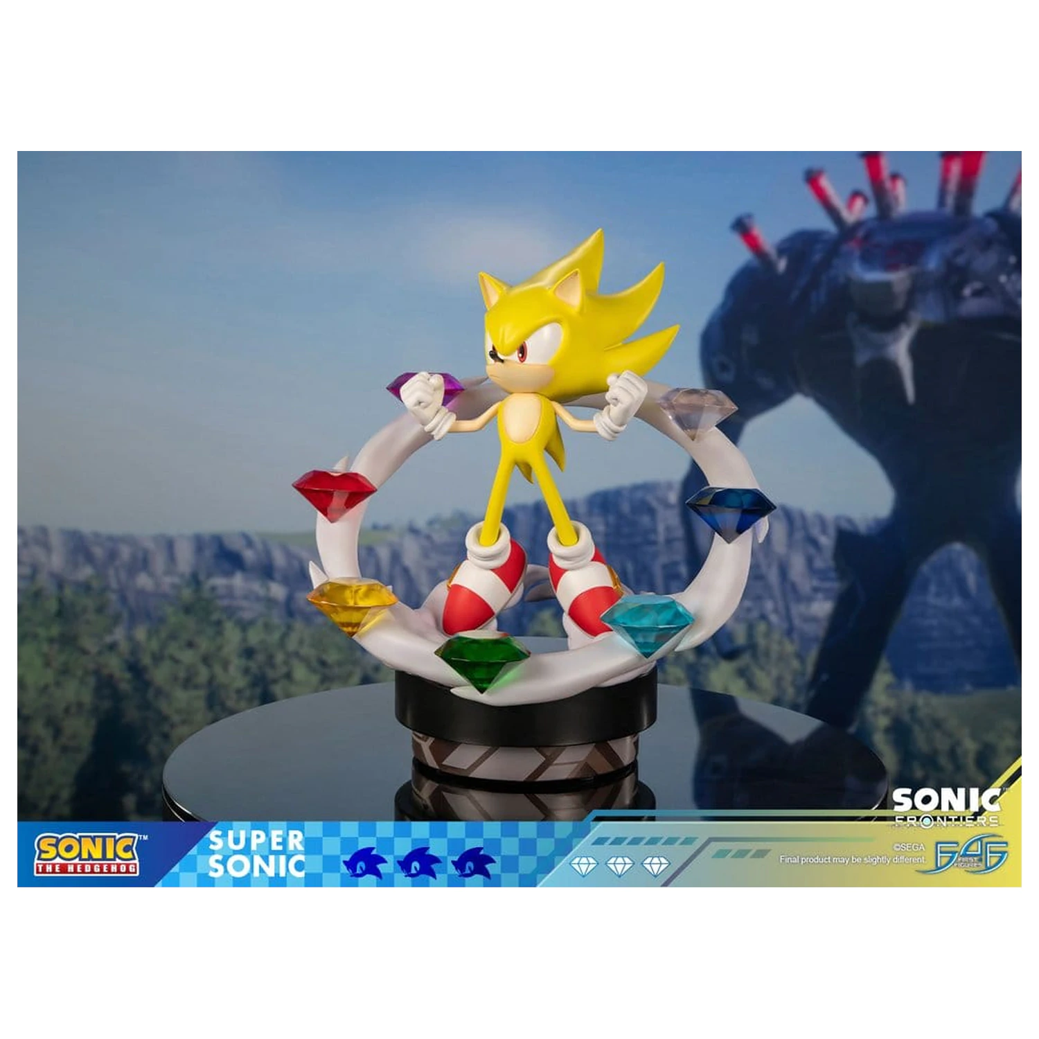 Sonic The Hedgehog Sonic Frontiers Harz Statue Super Sonic 45 cm Produktfoto