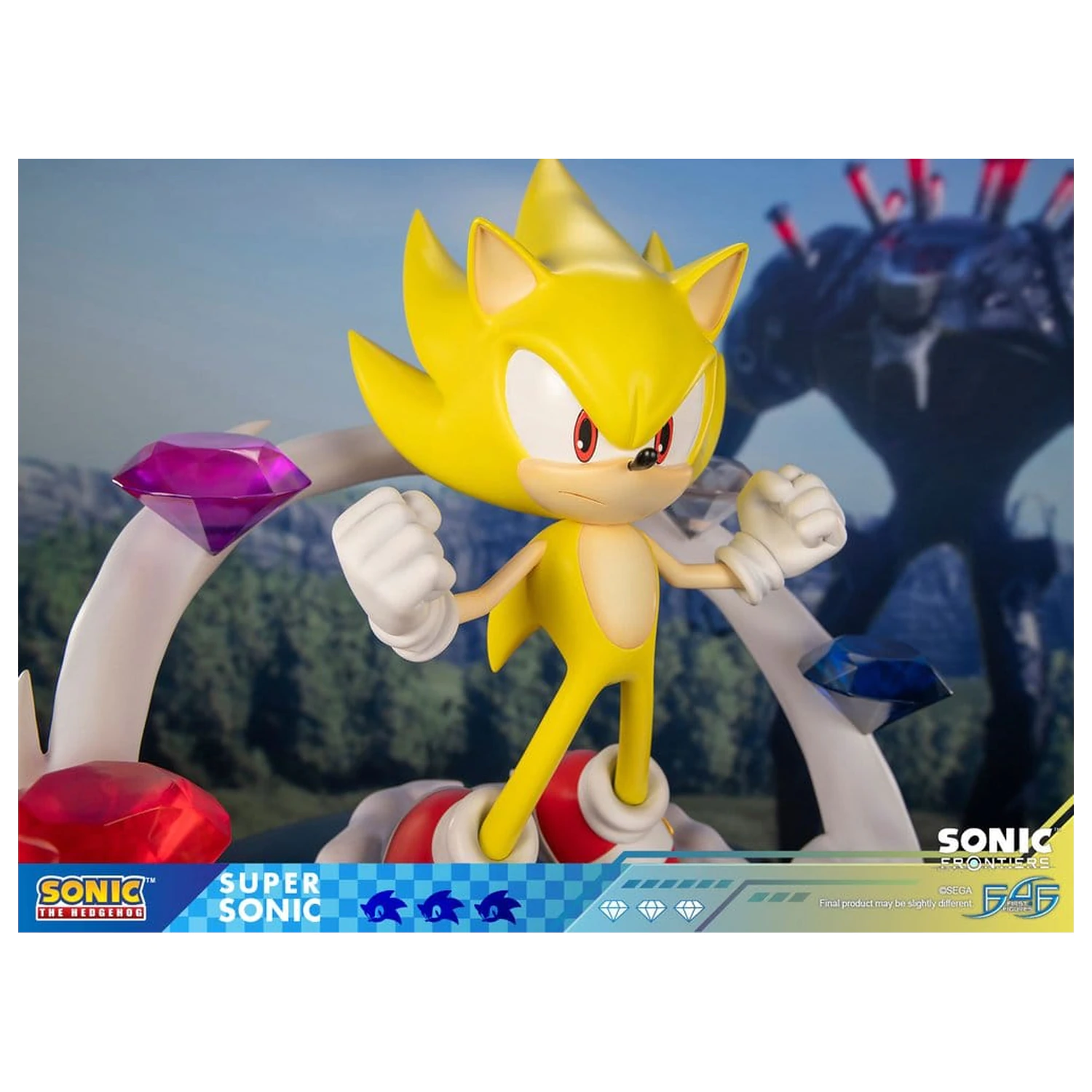 Sonic The Hedgehog Sonic Frontiers Harz Statue Super Sonic 45 cm Produktfoto