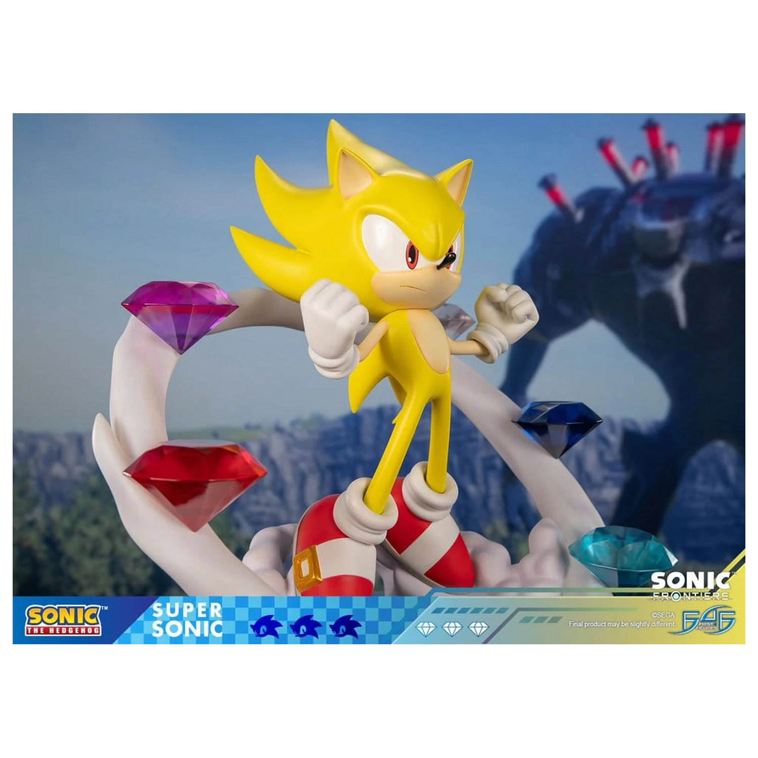 Sonic The Hedgehog Sonic Frontiers Harz Statue Super Sonic 45 cm Produktfoto
