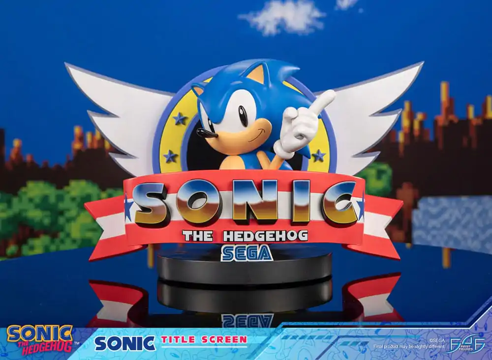Sonic the Hedgehog Statue Sonic Title Screen 21 cm Produktfoto