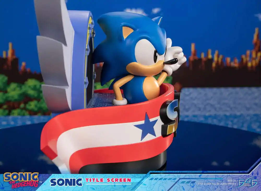 Sonic the Hedgehog Statue Sonic Title Screen 21 cm Produktfoto