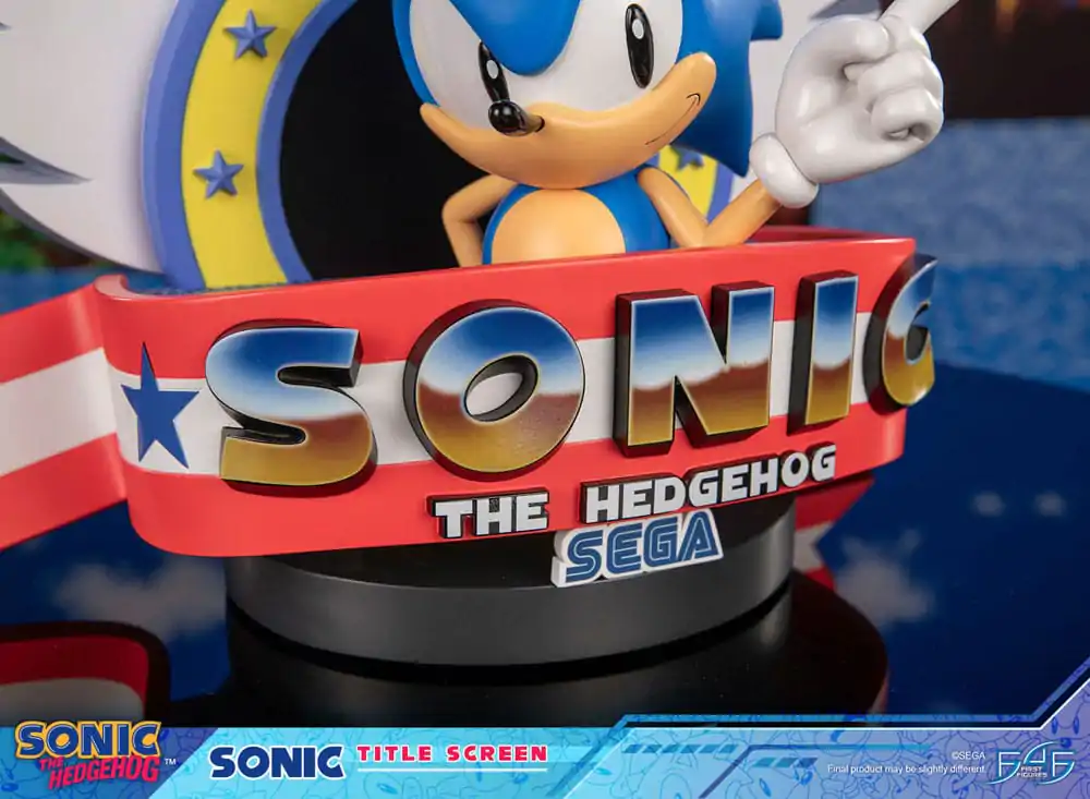 Sonic the Hedgehog Statue Sonic Title Screen 21 cm Produktfoto