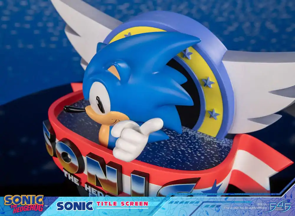 Sonic the Hedgehog Statue Sonic Title Screen 21 cm Produktfoto