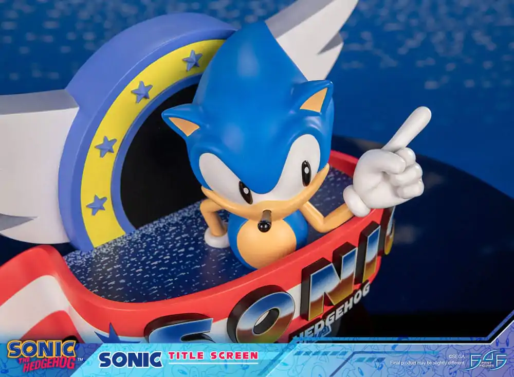 Sonic the Hedgehog Statue Sonic Title Screen 21 cm Produktfoto