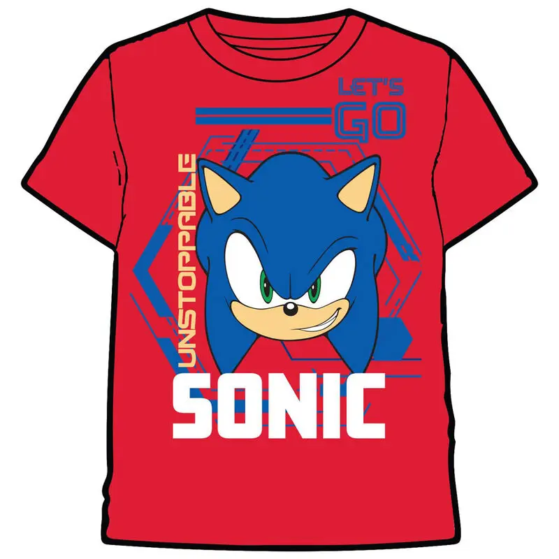 Sonic The Hedgehog Sonic Unstoppable Erwachsenen T-Shirt Produktfoto
