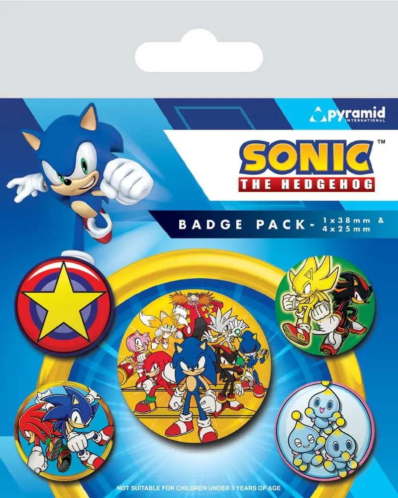 Sonic the Hedgehog Ansteck-Buttons 5er-Pack Speed Team termékfotó